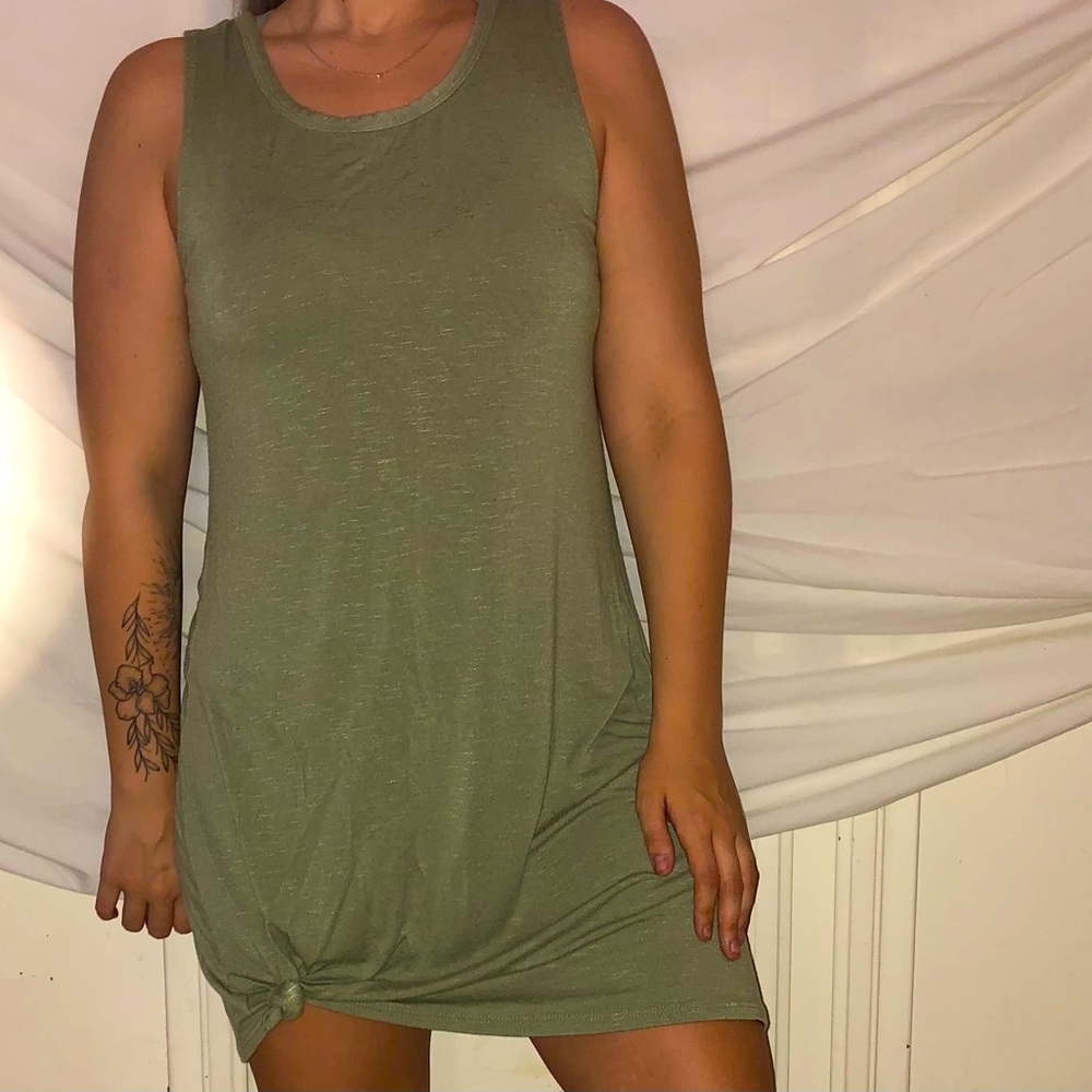 Green thin Olive Rae dress
